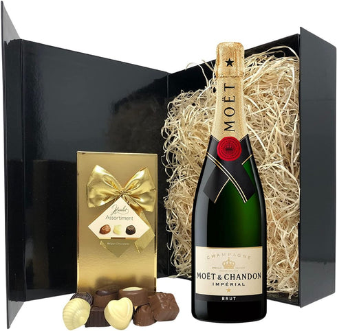 Moët & Chandon Champagne and Chocolates Gift Hamper Box